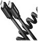 Axagon Spiral USB 2.0 Cable USB-C male - USB-C 60W PD Μαύρο 0.6m BUCM-CM10TB