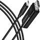 Axagon Video Cable USB-C male - DisplayPort Μαύρο 1.8m RVC-DPC