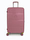 Bg Berlin Expandable Zip2 Large Travel Suitcase Hard Pink with 4 Wheels Height 69.5cm BG003/76/DPINK/26