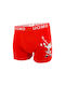 Uomo Herren Boxershorts Rot 1Packung