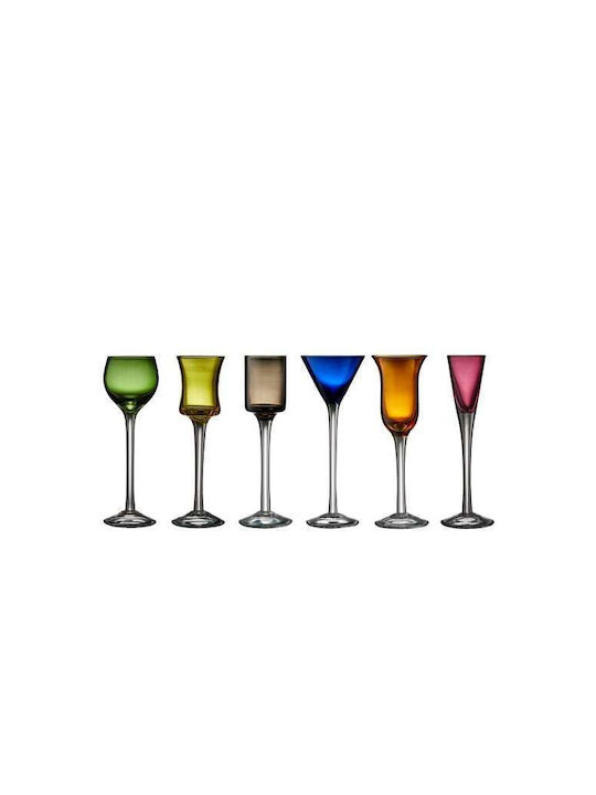 Lyngby Glas Shot Glasses made of Glass Stemmed 6pcs