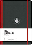 The Writing Fields Flex Global Notebook A5 with Blank Pages and Elastic Black