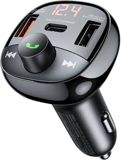 Remax FM Transmitter Αυτοκινήτου mit Typ-C,TC-TC / USB