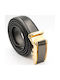 Factory Men's Leather Belt Black