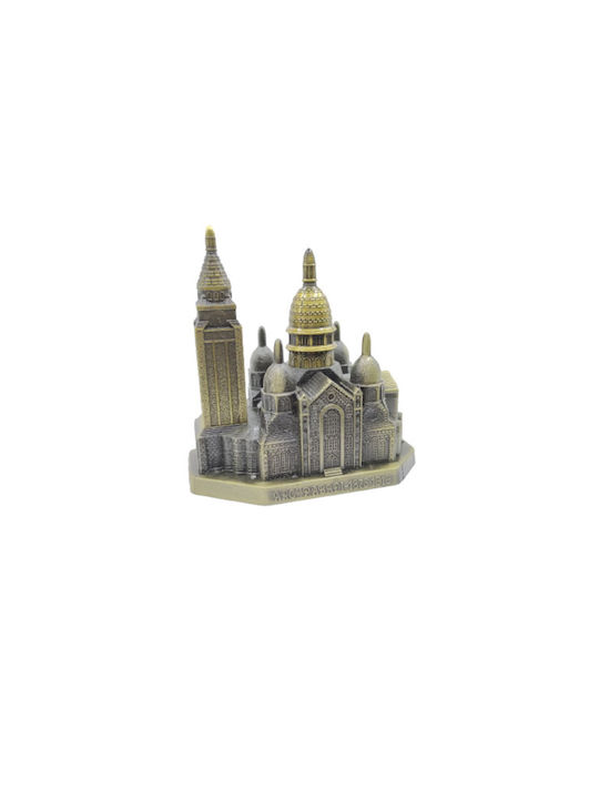 Miniatură metalică culoare bronz PARIS 11,5x11,2x7,2mm 8458-k