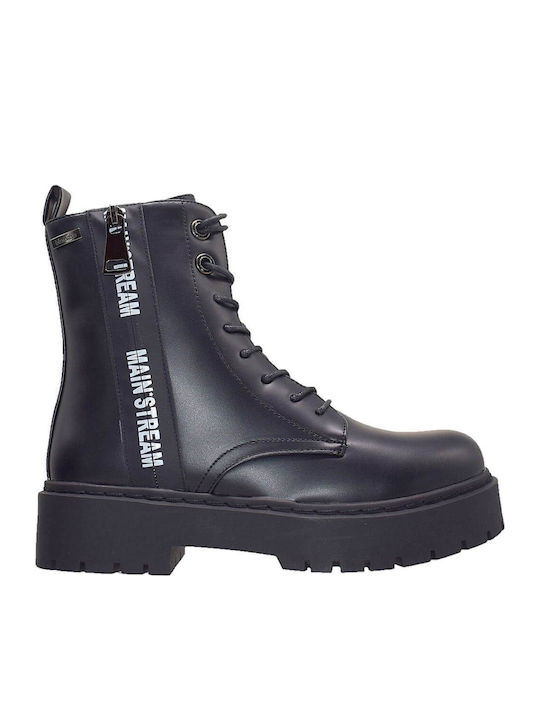 Leather Women's Ankle Boots Black