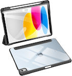 Dux Ducis Toby Flip Cover Σιλικόνης Μαύρο (iPad 2022 10.9'')