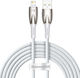 Baseus Glimmer Braided USB-A la Cablu Lightning...