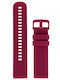 Diloy Straps Gummi-Armband Burgundisch 22mm