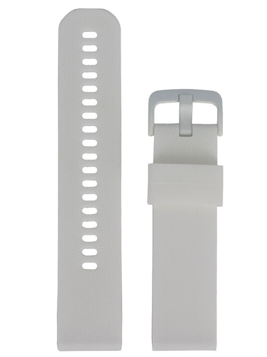 Diloy Straps Curea de cauciuc Alb 20mm