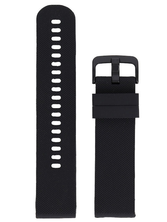 Diloy Straps Curea de cauciuc Negru 20mm