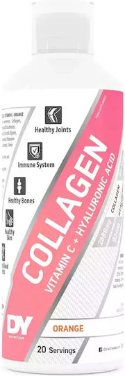 Dorian Yates Collagen με Βιταμίνη C και Υαλουρονικό Οξύ 500ml Πορτοκάλι