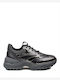 Stonefly Futura 8 S Laminated Femei Chunky Sneakers Negre