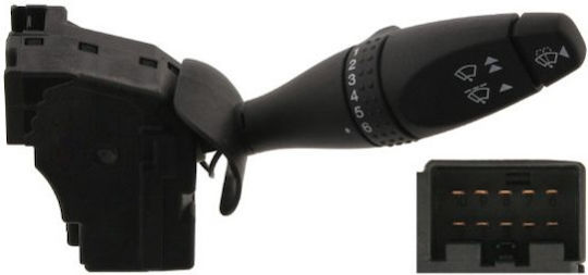 NTY Comutator ștergătoare auto pentru Ford Mondeo 2000-2007 Negru