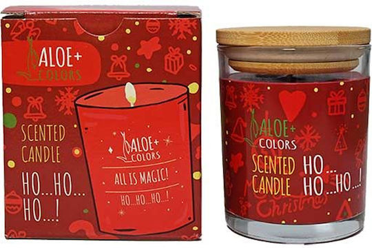 Aloe Colors Χριστоулгенски свещи и свещници Свещ Червен 150gr Ho Ho Ho!