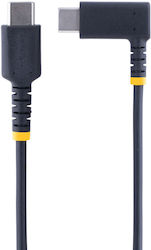 StarTech Angle (90°) USB 2.0 Cable USB-C male - USB-C male Μαύρο 2m (S55165072)