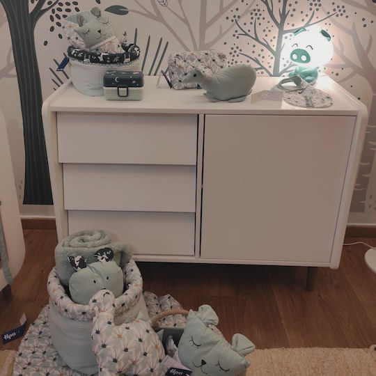 Oliver Baby Kommode mit 4 Schubladen Weiß 120x55x93cm