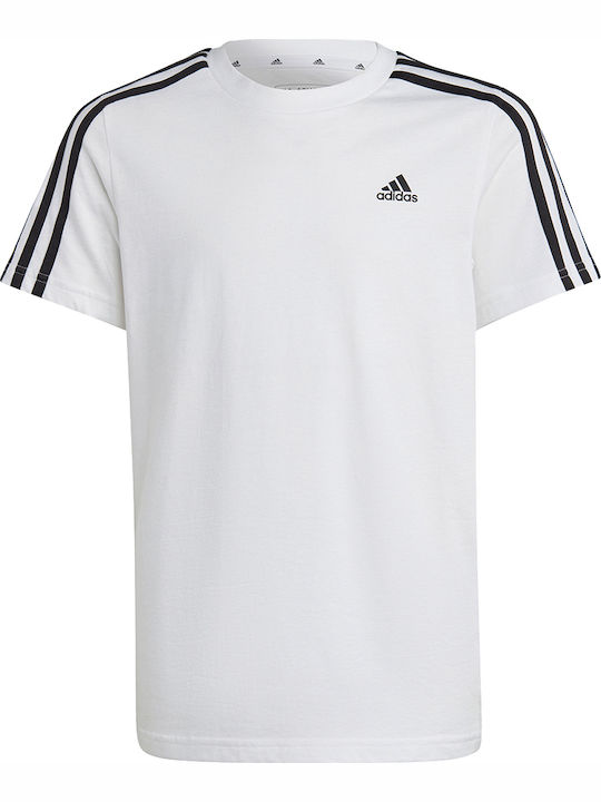 Kids' T-shirt White Essentials 3-Stripes