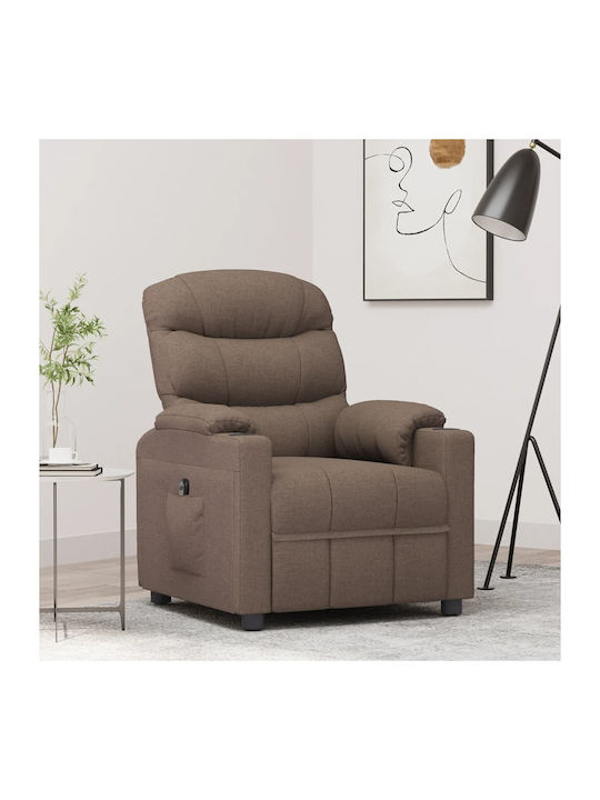 cu Puf Taupe 75.5x92x105cm
