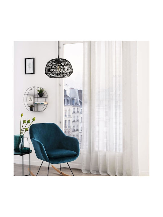 Atmosphera Κουρτίνα με Τρουκς Louis Λευκή 140x240εκ.