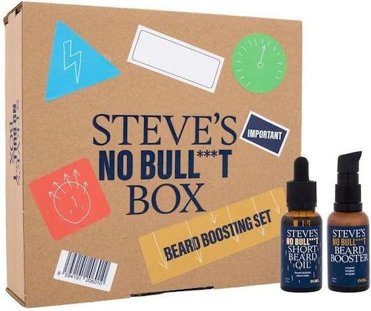 Steve's Beard Boosting cu Ulei Pentru Barbă Scurtă 30ml & Beard Booster 30ml 60ml