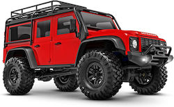 Traxxas TRX-4 Land Rover Defender RTR Τηλεκατευθυνόμενο Αυτοκίνητο Crawler Red