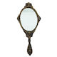 Royal Art Collection Makeup Mirror Hand 13x29cm Brown