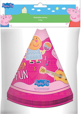 Διακάκης Peppa Pig Party Hats Paper Hats Peppa Pig 480942 6pcs