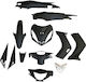 Motorcycle Plastic Set with Headlight for Yamaha Crypton-X 135 Black 12pcs