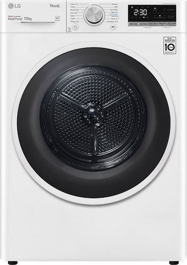 LG RH10V9AV4W Uscător de rufe 10kg cu pompă de căldură