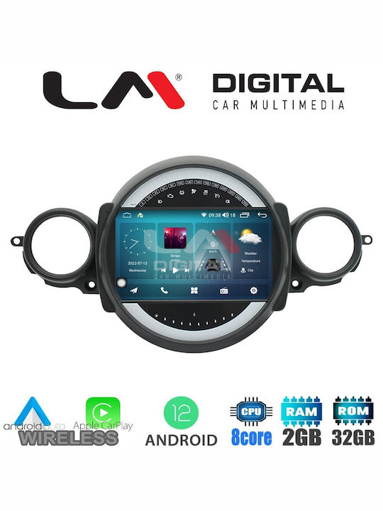 LM Digital Car Audio System for Mini Cooper / Clubman / Roadster 2007 > 2014 (Bluetooth/USB/WiFi/GPS/Apple-Carplay/Android-Auto) with Touch Screen 9"