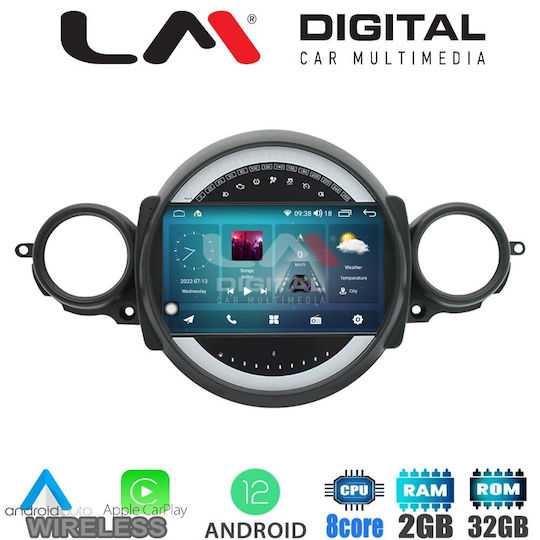 LM Digital Auto-Audiosystem für Mini Kooper / Clubman / Straßenkreuzer 2007 > 2014 (Bluetooth/USB/WiFi/GPS/Apple-Carplay/Android-Auto) mit Touchscreen 9"