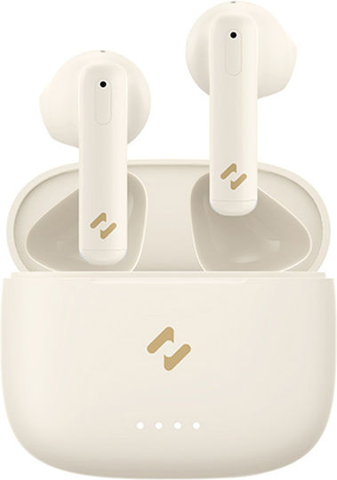Havit TW947 Earbud Bluetooth Handsfree Earphones with Charging Case Beige