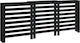 vidaXL Black Radiator Cover 210x21x85cm 822615