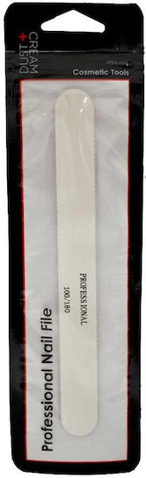 Dust+Cream Λίμα Ίσια Χάρτινη 100/180 Λευκή 400-33-009