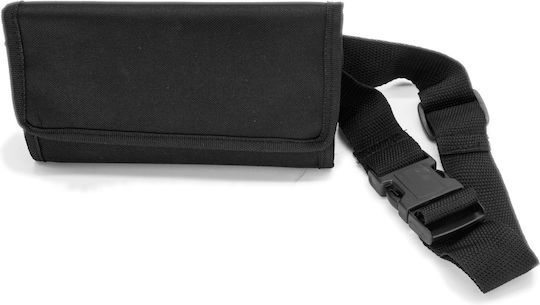 Stoff Brieftasche des Kellners mit 5 Münzbox-Fächern