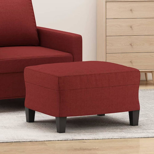 Stofffußhocker Rot 60x50x41cm