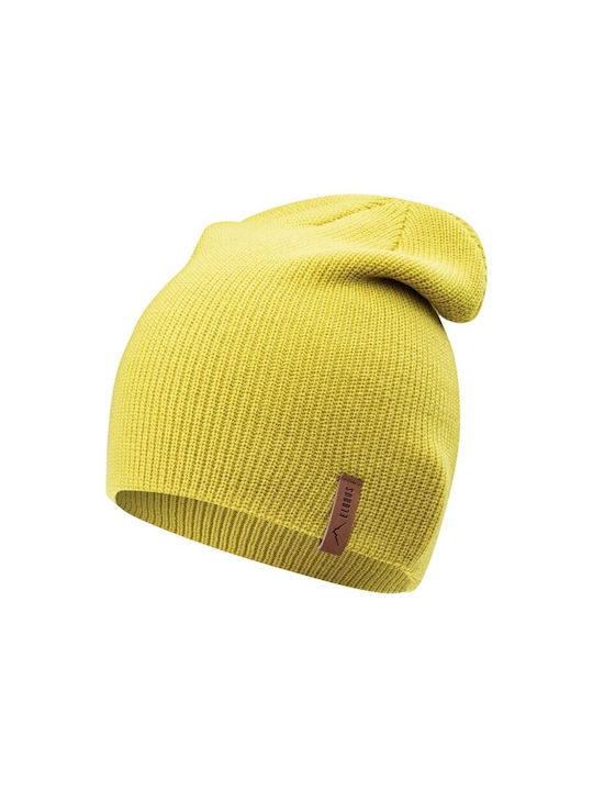 Elbrus Usian Beanie Γυναικείος Σκούφος με Rib Πλέξη σε Κίτρινο χρώμα