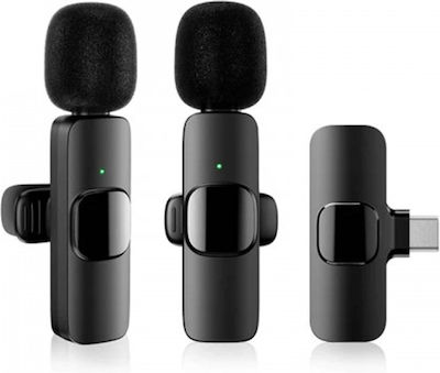 Apexel Microfon Wireless K9 USB Type-C Set Contactați 03793