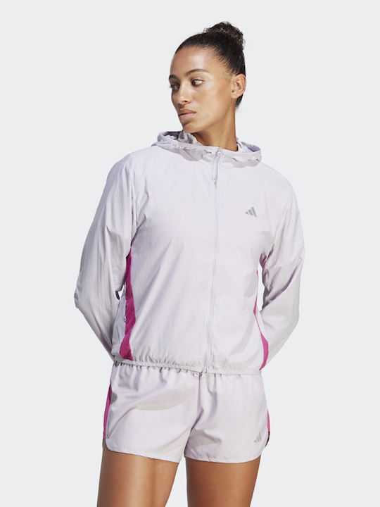 adidas Run It Jachetă sport Argintiu