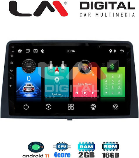 LM Digital Ηχοσύστημα Αυτοκινήτου για Peugeot Partner Toyota Proace Citroen Berlingo Honda City 2009 (Bluetooth/USB/WiFi/GPS/Apple-Carplay/Android-Auto) με Οθόνη Αφής 10.1"
