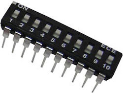 ECE Dip Switch Low Profile EAH110/99 ECE 19τμχ 01.083.0016 ECE Dip Switch Low Profile EAH110/99 ECE 19τμχ 01.083.0016