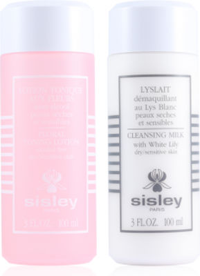 Sisley Paris Cleansing Duo Skin Care Set for Facial Cleaning with Face Cleanser & Facial Lotion