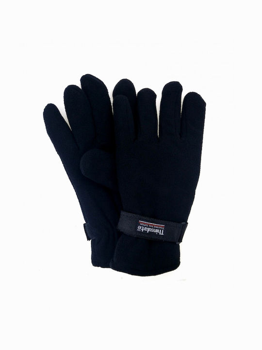 Men's isothermal fleece gloves black