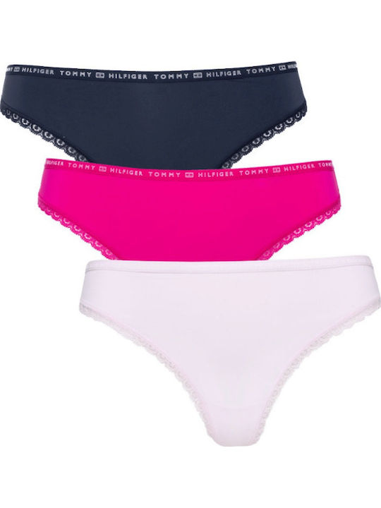 Tommy Hilfiger Γυναικεία String 3Pack με Δαντέλ...