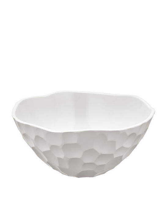 Cok Spain Melamine Salad Bowl White 23x23x10cm 4pcs