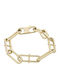 Fossil Fossil Heritage D-Link Women's Bracelet Chain Made of Stainless Steel Gold Plated 19cm