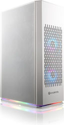 Raijintek Ophion Elite Mini Tower Κουτί Υπολογιστή με Πλαϊνό Παράθυρο Λευκό