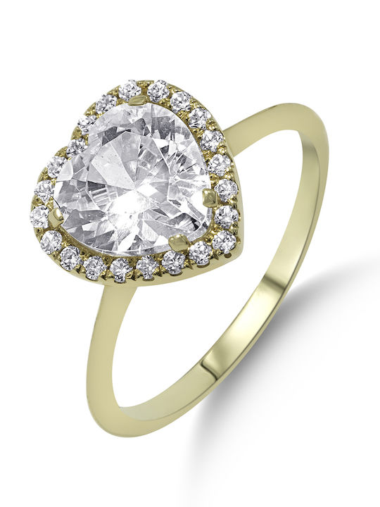 Fa Cad'oro Inel Solitar din Aur 14K