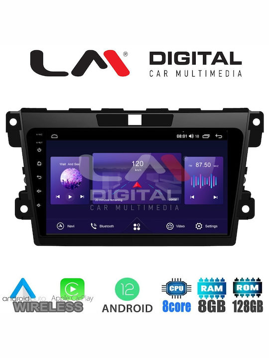 LM Digital Car Audio System for Mazda CX-7 Chevrolet Volt 2006+ with Touch Screen 9 inches Bluetooth USB Wi-Fi GPS Apple CarPlay Android Auto